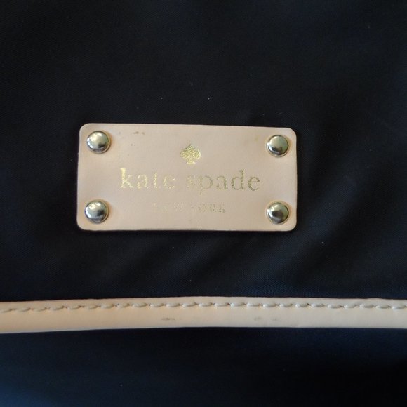 Kate Spade NY Black Nylon Backpack W/Beige Leather Trim main image 6